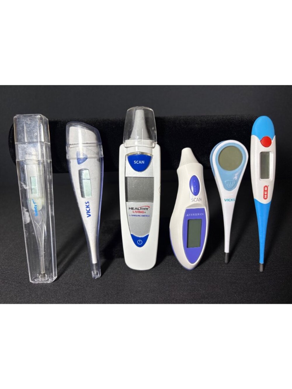 Digital Medical Thermometers Ear & Oral Vicks Veridian HEB Healthy Living Fever - Picture 3 of 3
